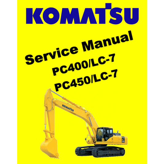 KOMATSU PC400LC / PC450LC EXCAVATOR SERVICE WORKSHOP MANUAL
