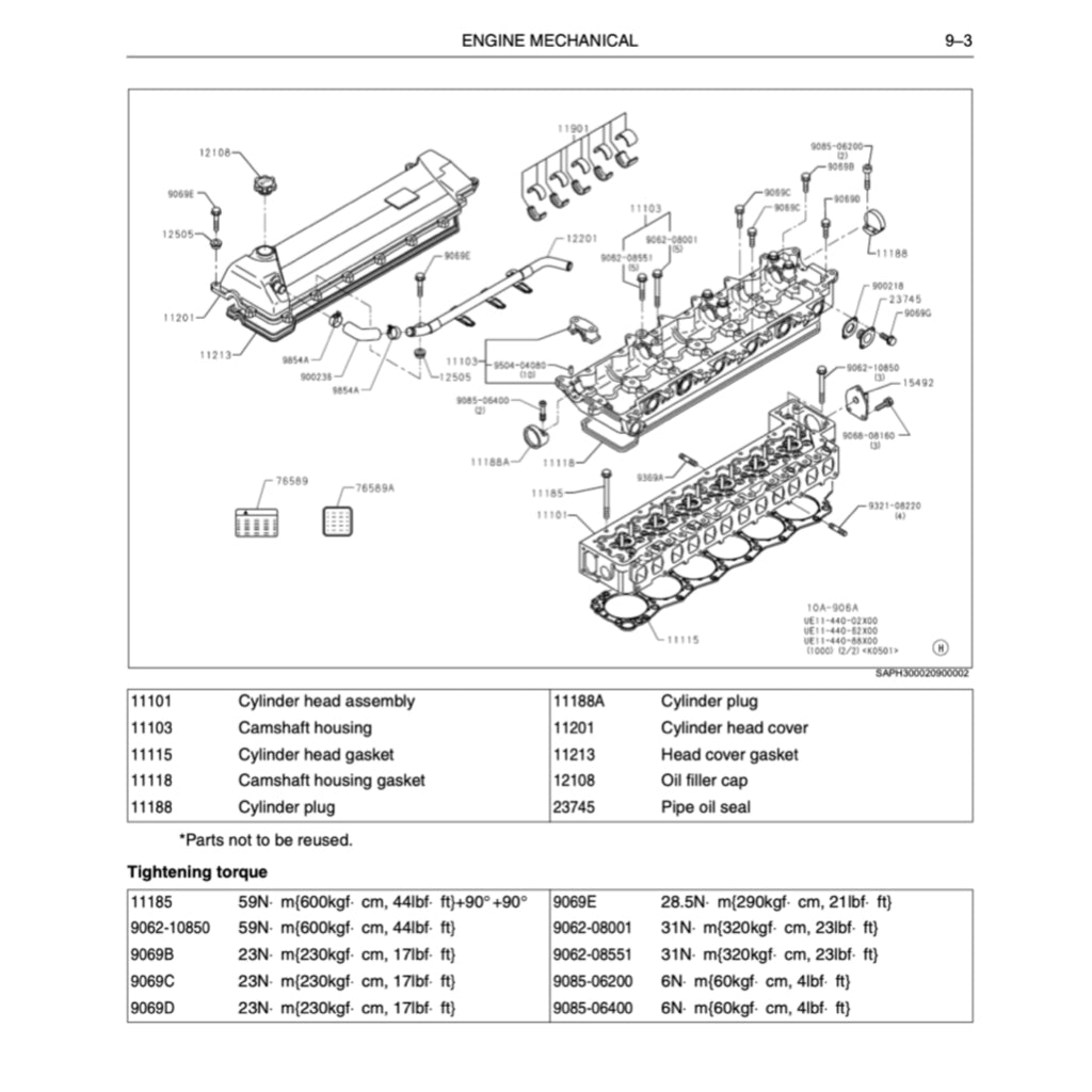 KOBELCO EXCAVATOR SERVICE WORKSHOP MANUAL - SK75 / SK 125 / SK135 / SK200 / SK210  / SK235 / SK 330 / SK 350