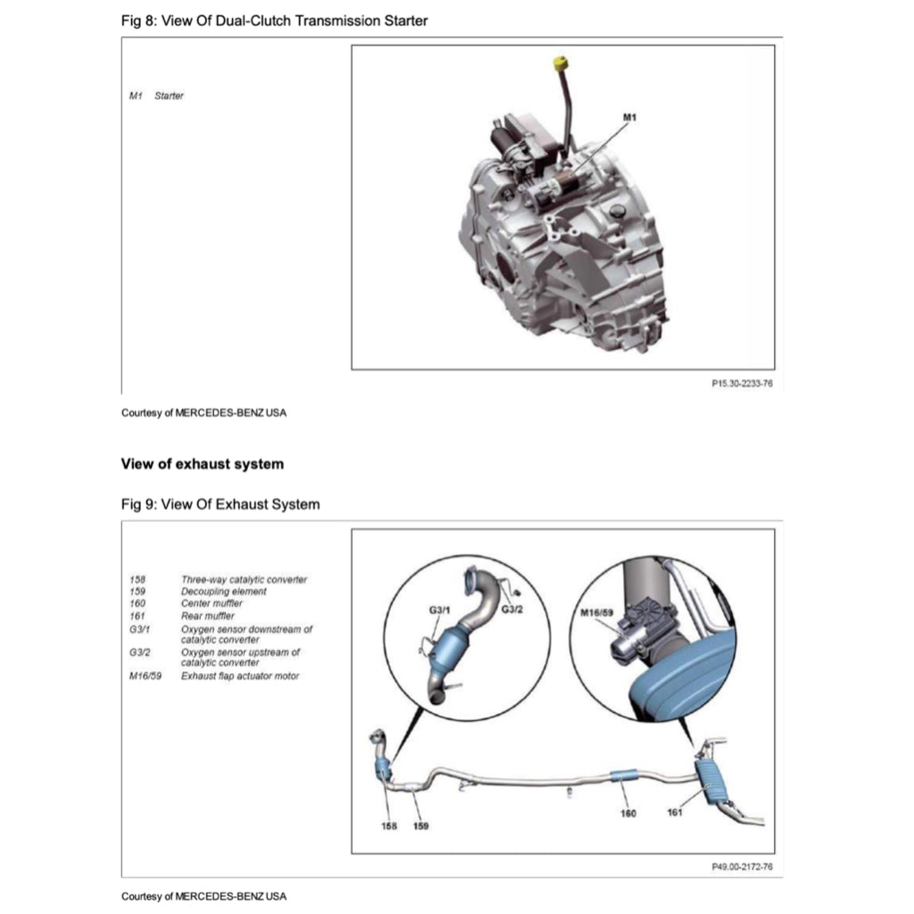 MERCEDES-BENZ CLA45 AMG C117 (2013-2019) SERVICE WORKSHOP MANUAL