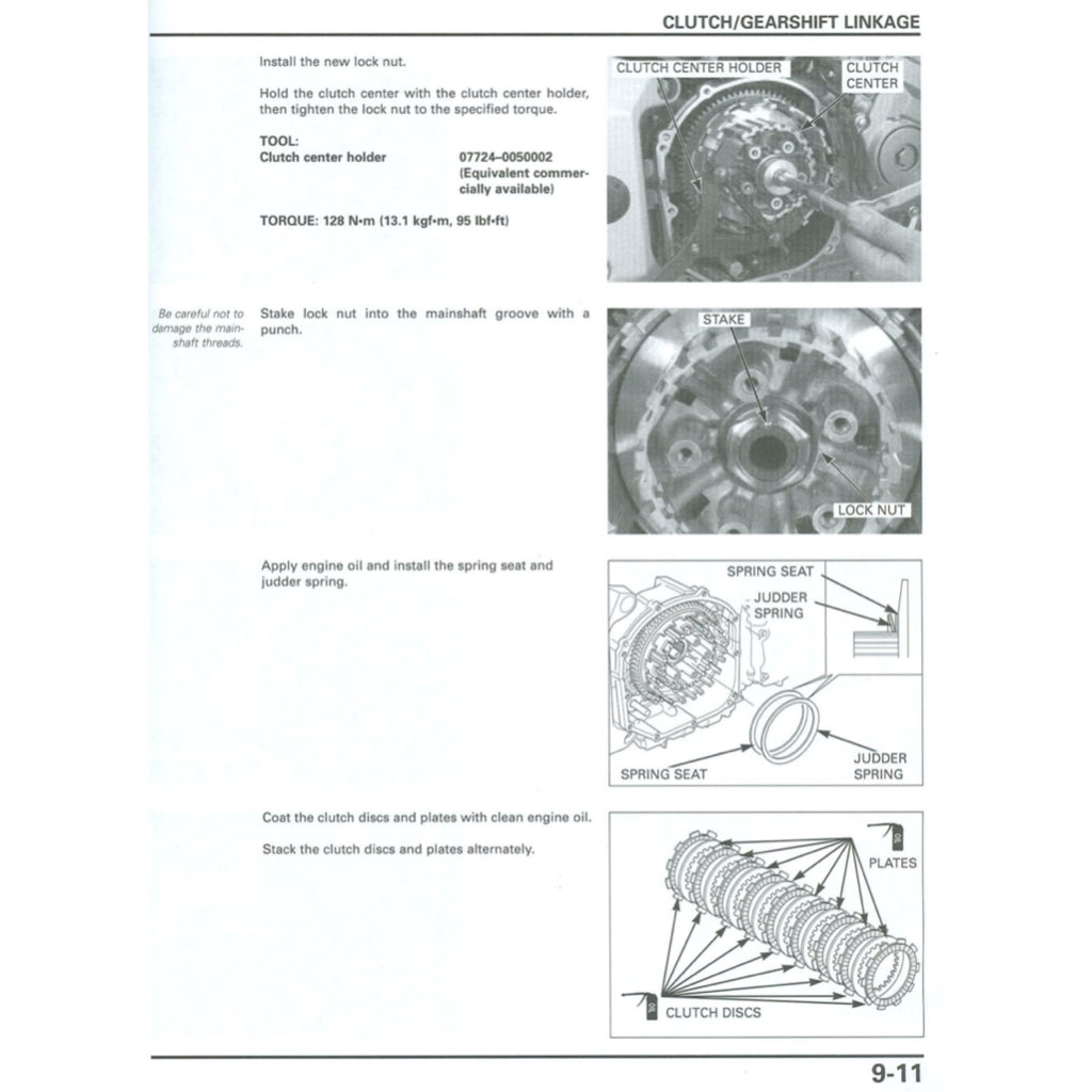HONDA CB900F 919 HORNET (2002-2007) SERVICE WORKSHOP MANUAL + OWNER MANUAL