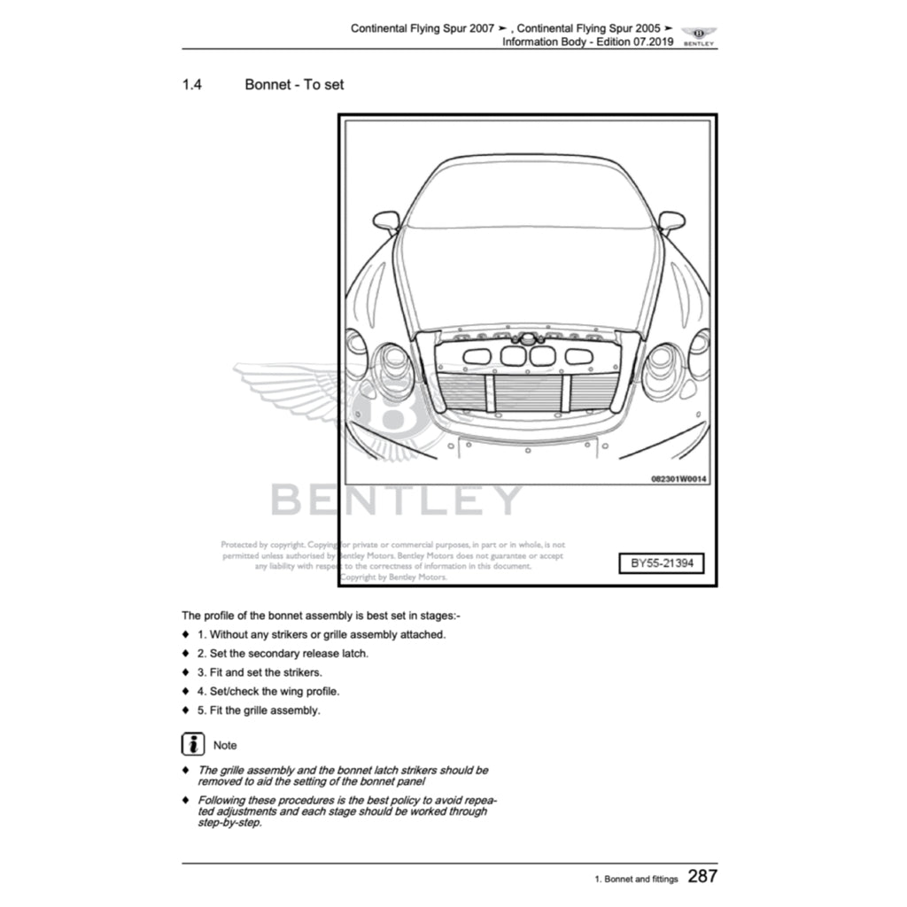 BENTLEY CONTINENTAL FLYING SPUR W12 (2005-2013) SERVICE WORKSHOP MANUAL