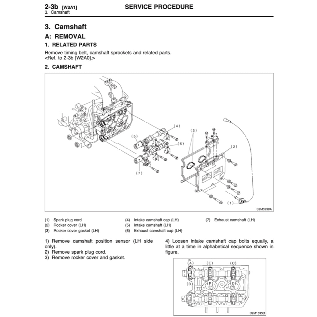 SUBARY LEGACY BD/BG/BK (1993-1999) SERVICE WORKSHOP MANUAL