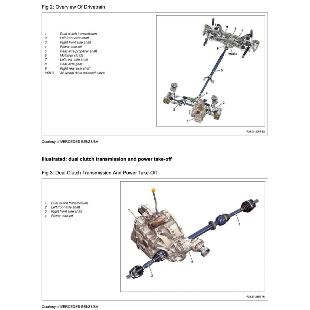MERCEDES-BENZ CLA45 AMG C117 (2013-2019) SERVICE WORKSHOP MANUAL