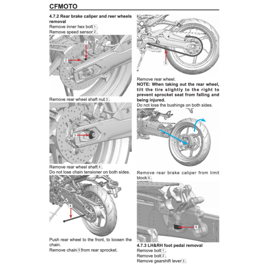 CFMOTO 450NK (2023+) SERVICE WORKSHOP MANUAL + PARTS CATALOGUE + OWNER'S MANUAL