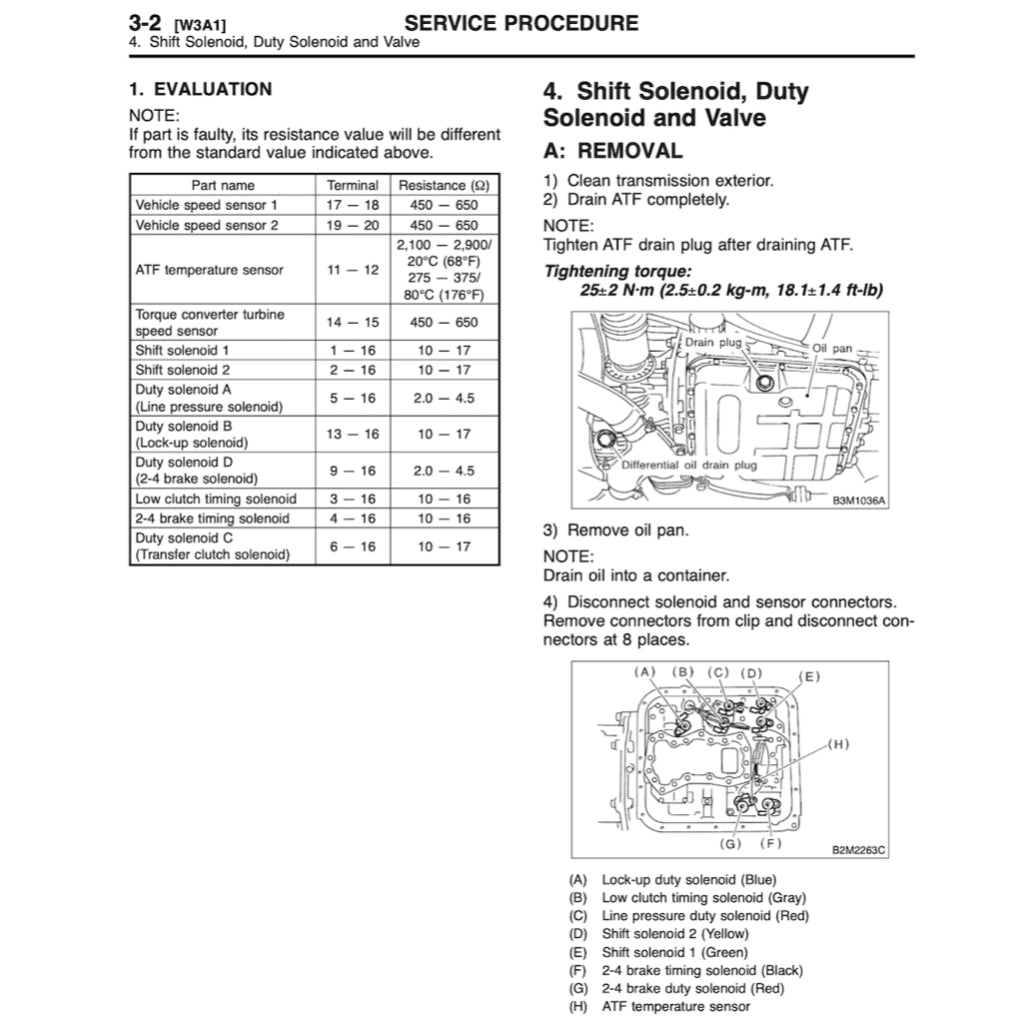 SUBARY LEGACY BD/BG/BK (1993-1999) SERVICE WORKSHOP MANUAL