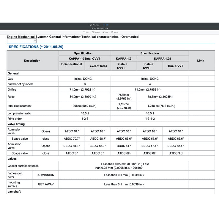 HYUNDAI i10 PA (2007-2013) SERVICE WORKSHOP MANUAL