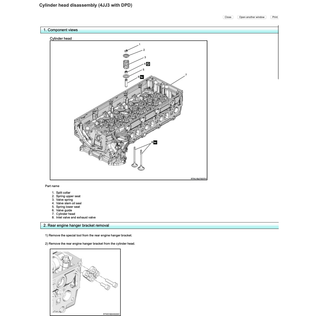 ISUZU D-MAX / MU-X RJ (2021+) SERVICE WORKSHOP MANUAL