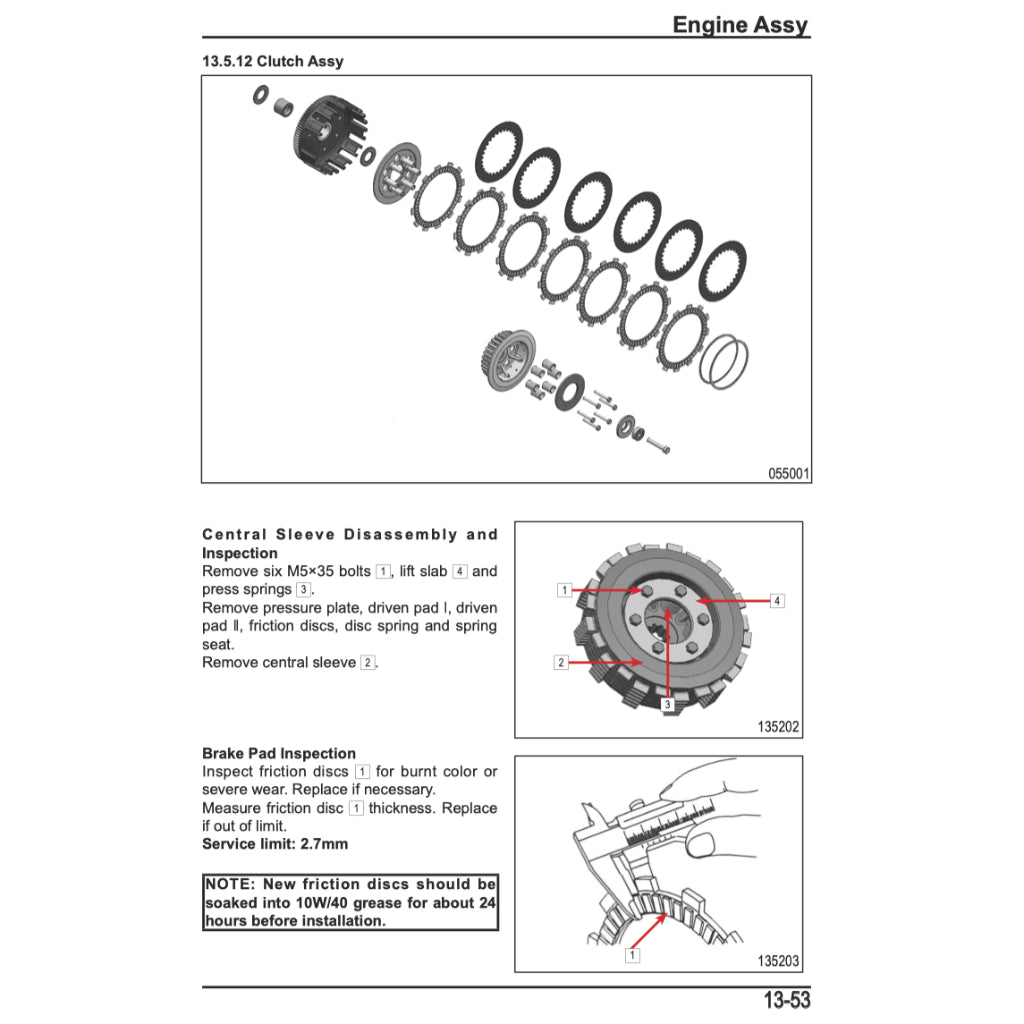 CFMOTO 250SR (2020+) SERVICE WORKSHOP MANUAL + PARTS CATALOGUE + OWNER'S MANUAL