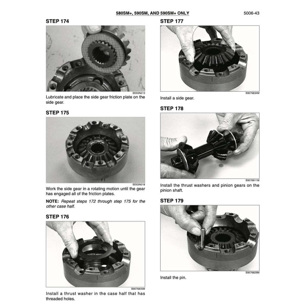 CASE 580SM(+) 590SM(+)  LOADER BACKOE SERVICE WORKSHOP MANUAL+ PARTS CATALOGUE