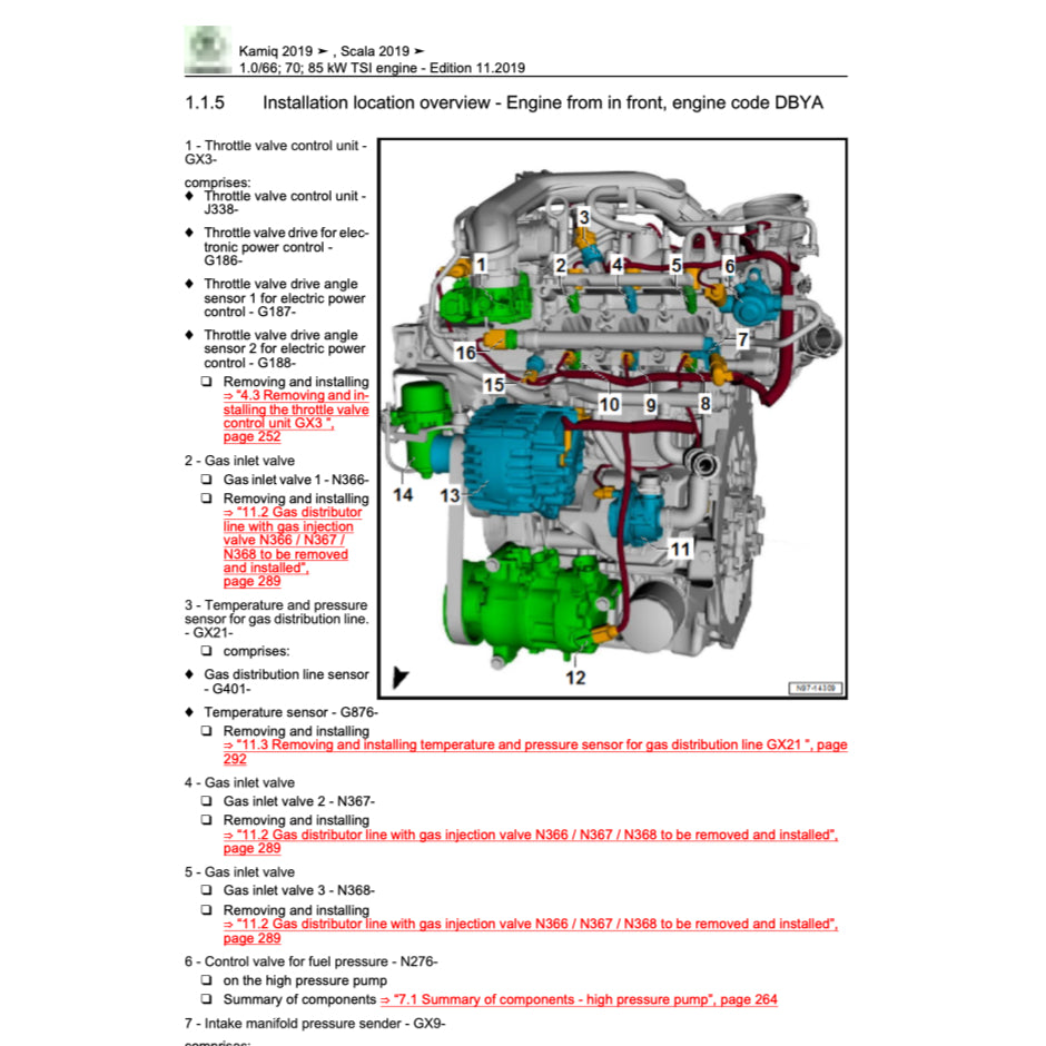 SKODA KAMIQ NW4 (2019+) SERVICE WORKSHOP MANUAL