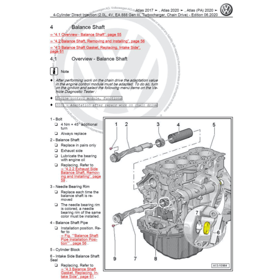 VW ATLAS (2O17-2024) SERVICE WORKSHOP MANUAL