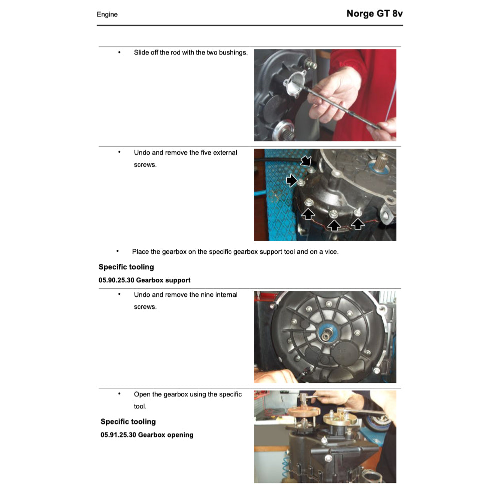 MOTO GUZZI NORGE GT 8V (2010-2013) SERVICE WORKSHOP MANUAL + PARTS CATALOGUE + OWNER'S MANUAL