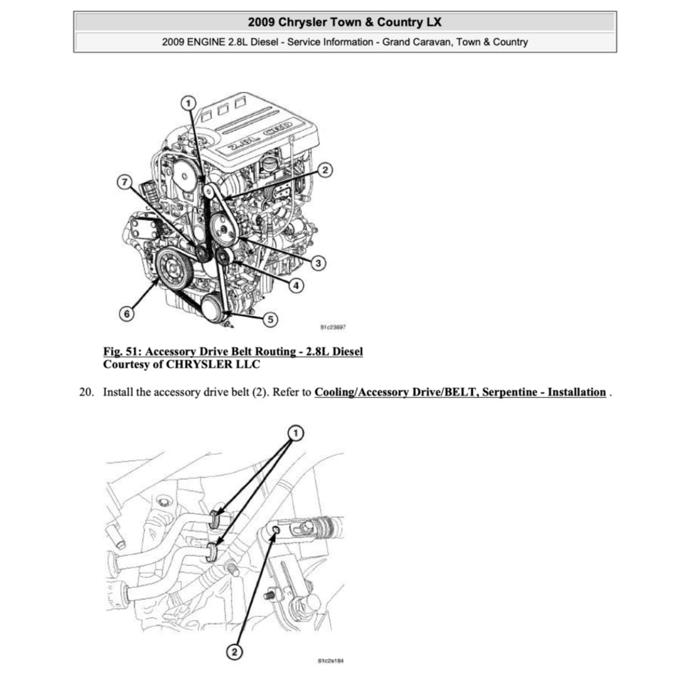 CHRYSLER VOYAGER (2008-2016) SERVICE WORKSHOP MANUAL
