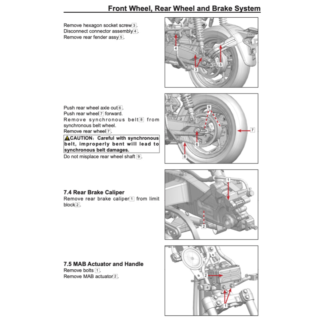 ZEEHO AE8 AE8+ AE8S+ (2024+) SERVICE WORKSHOP MANUAL + PARTS CATALOGUE + OWNER'S MANUAL