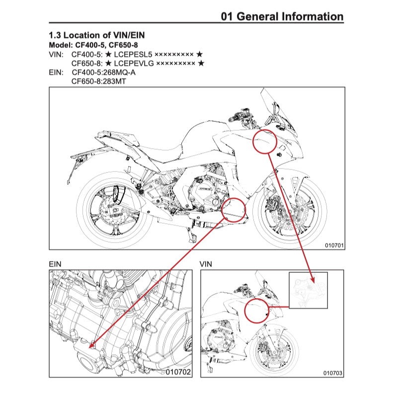 CFMOTO 650GT (2019-2021) SERVICE WORKSHOP MANUAL + PARTS CATALOGUE+ OWNER'S MANUAL