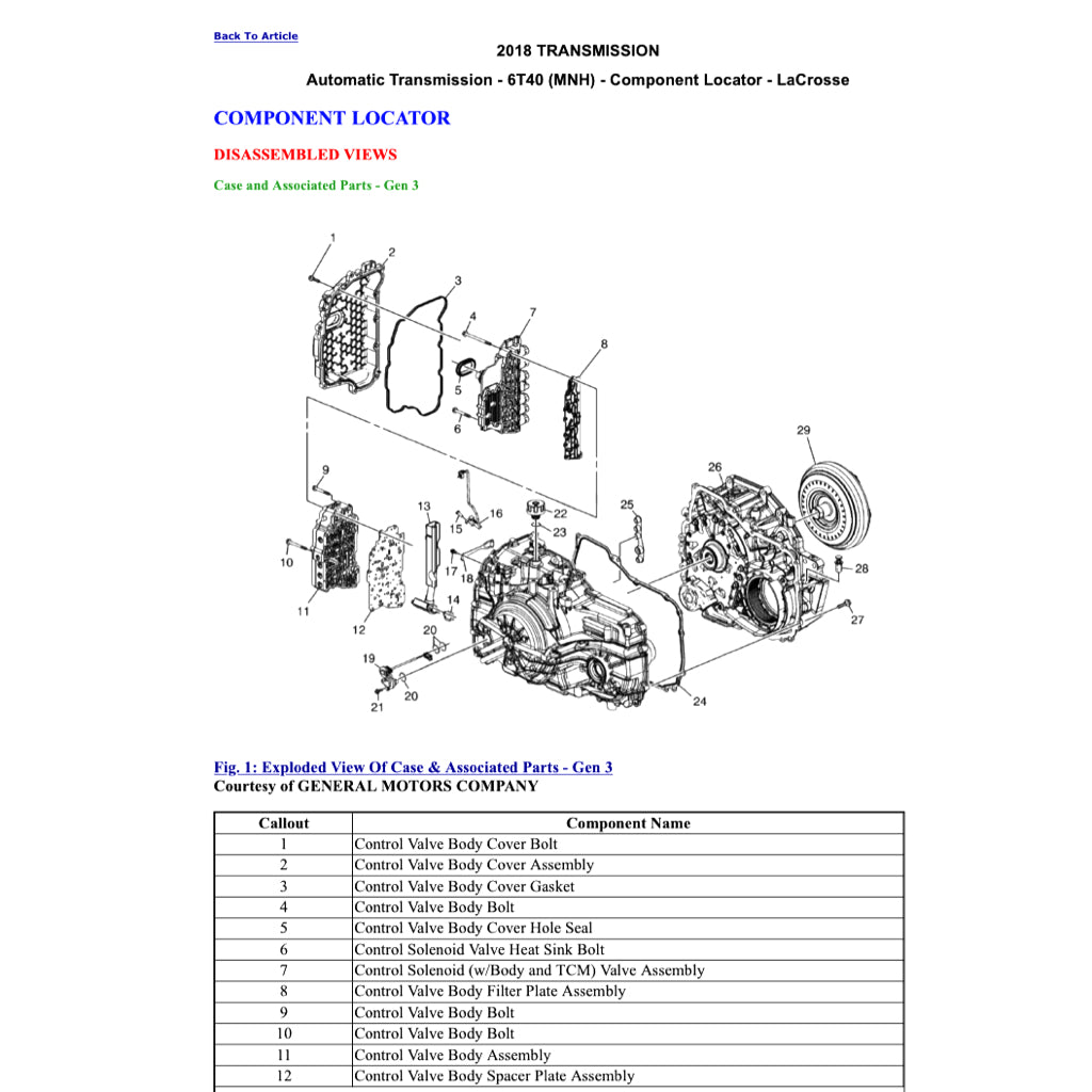 BUICK LACROSSE (2017+) SERVICE WORKSHOP MANUAL