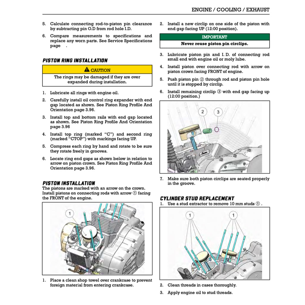 INDIAN SPRINGFIELD (2017-2022) SERVICE WORKSHOP MANUAL + OWNER'S MANUAL