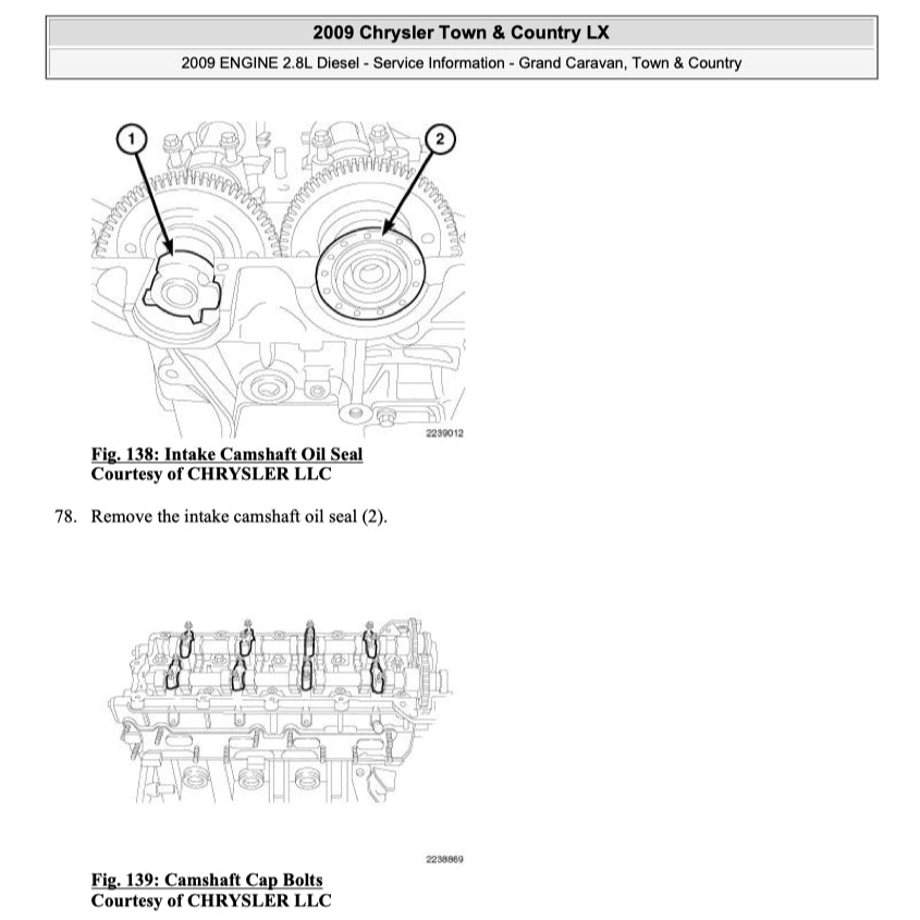 CHRYSLER VOYAGER (2008-2016) SERVICE WORKSHOP MANUAL
