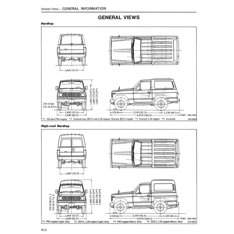 NISSAN PATROL 160 / 161 MQ (1980-1989) SERVICE WORKSHOP MANUAL