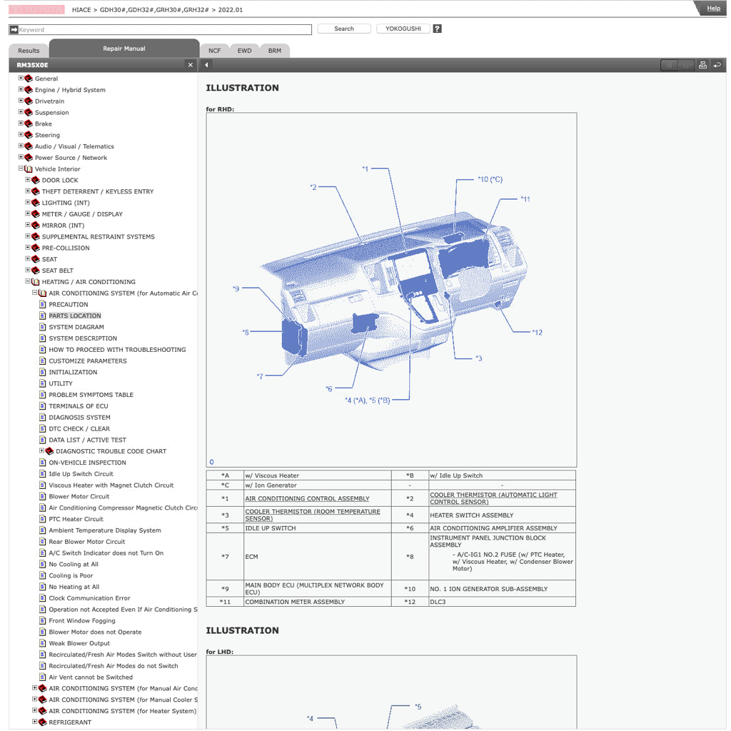 TOYOTA HIACE H300 GDH 300/320 GRH 300/320  (2019+) ONLINE SERVICE WORKSHOP MANUAL