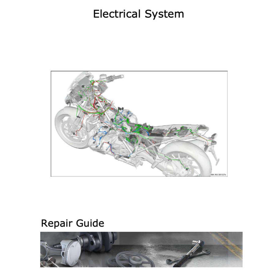 BMW R1250RS R1250 RS K54 (2018+) SERVICE WORKSHOP MANUAL + RIDER'S MANUAL