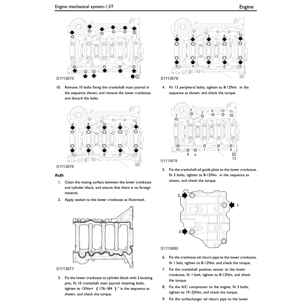 MG HS (2019+) SERVICE WORKSHOP MANUAL