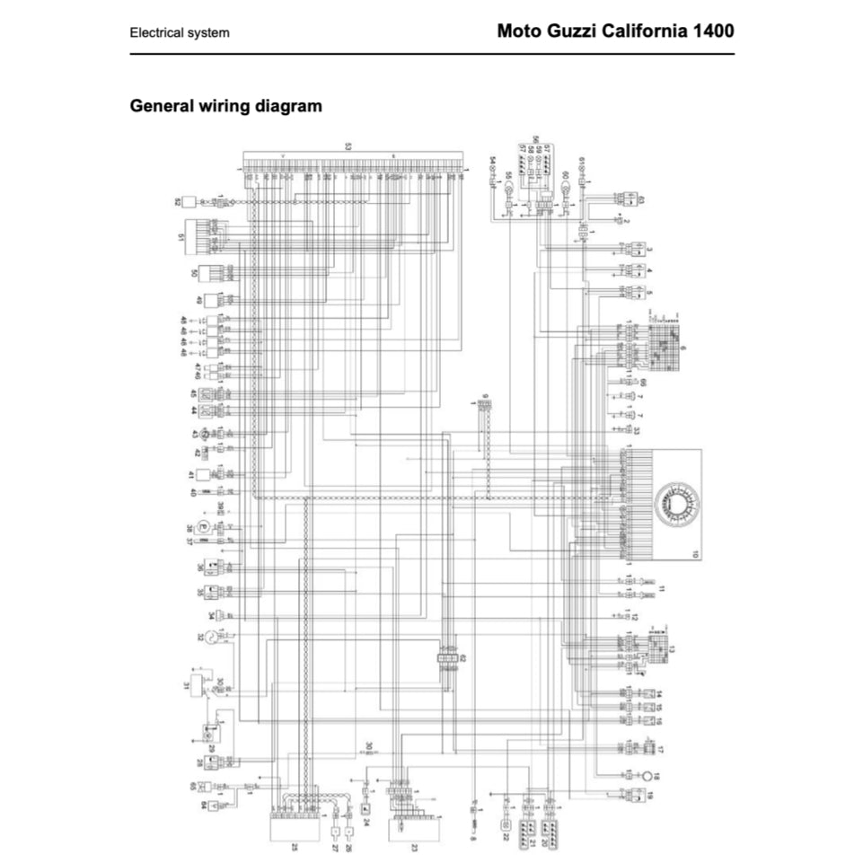 MOTO GUZZI CALIFORNIA 1400 (2013+) SERVICE WORKSHOP MANUAL + PARTS CATALOGUE + OWNER'S MANUAL