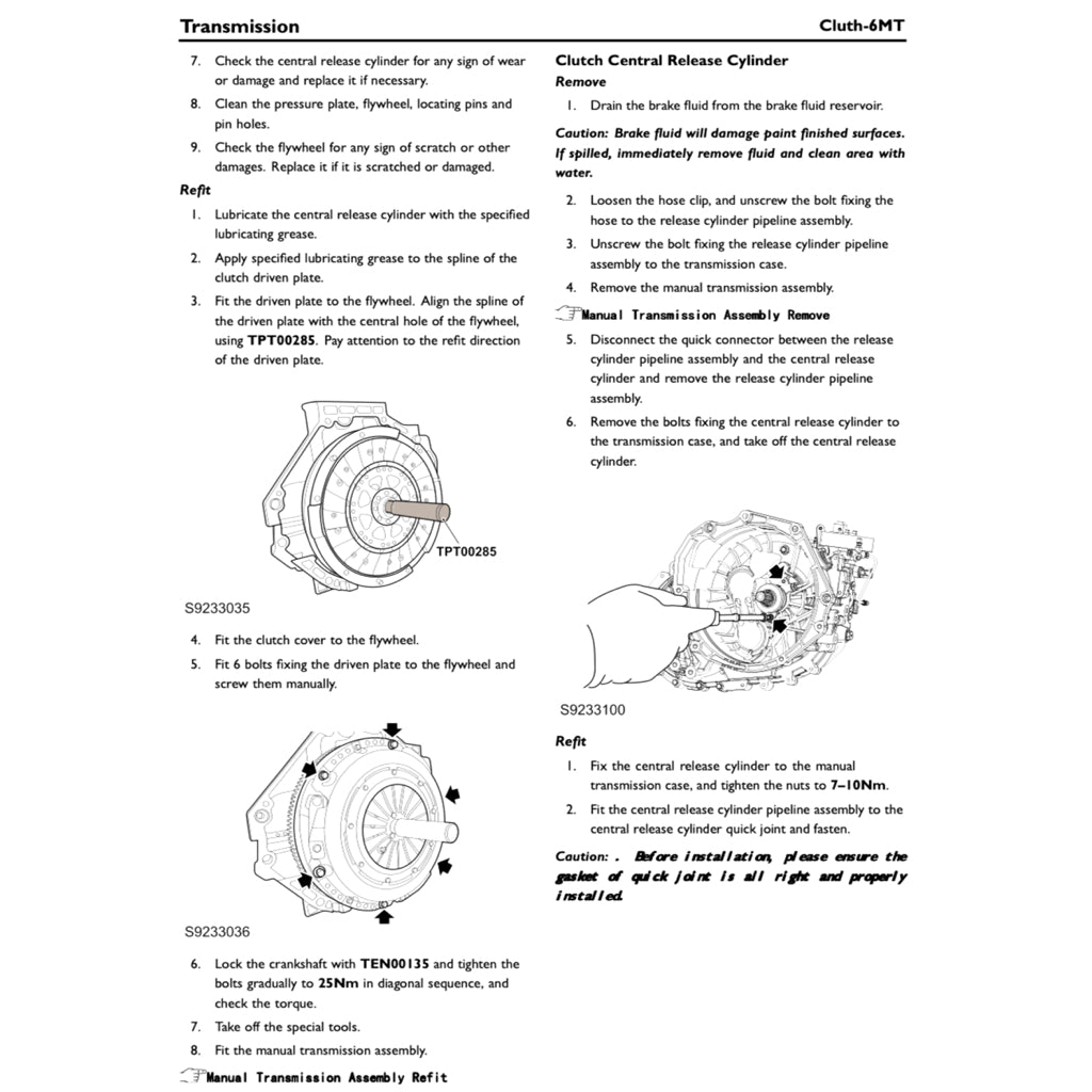 MG HS (2019+) SERVICE WORKSHOP MANUAL