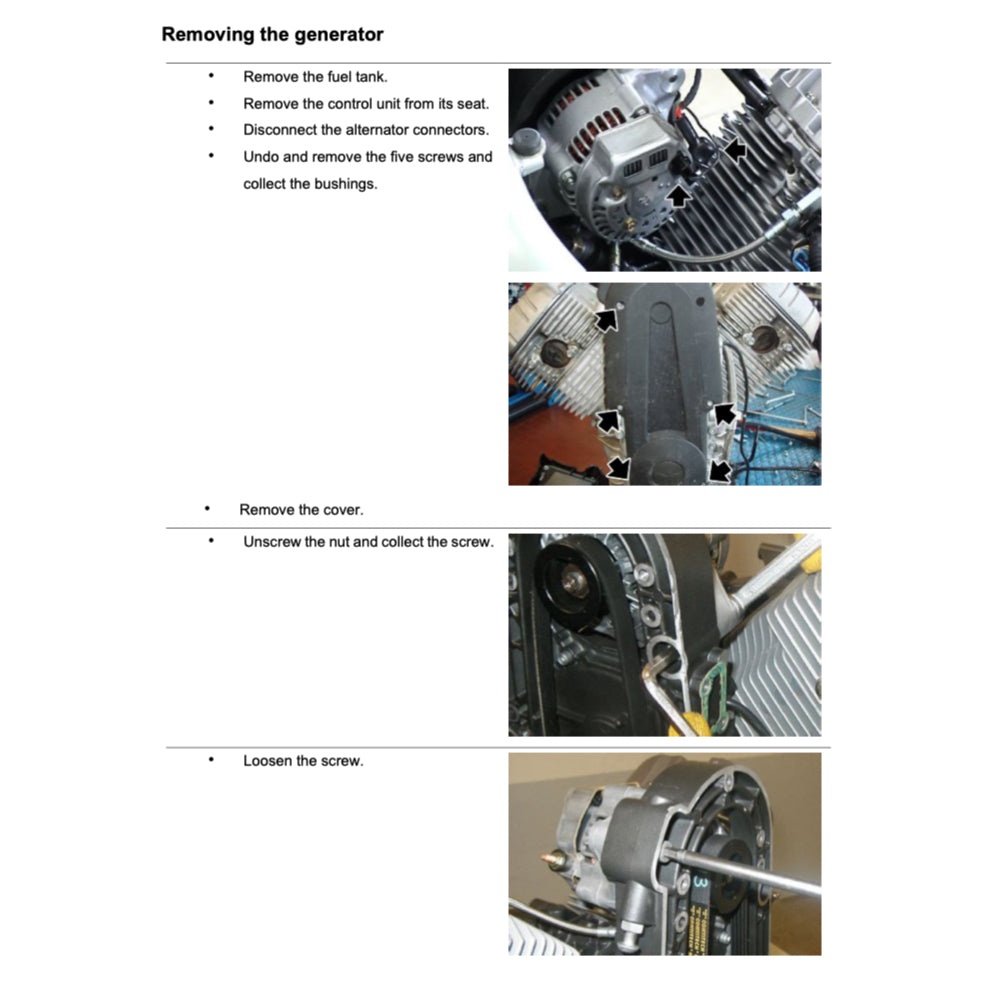 MOTO GUZZI STELVIO 4V/8V/NTX (2008+) SERVICE WORKSHOP MANUAL + PARTS CATALOGUE + OWNER'S MANUAL