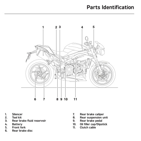 TRIUMPH SPEED TRIPLE 1050 RS (2018-2020) SERVICE MANUAL + OWNER'S MANUAL