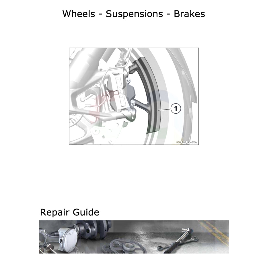 BMW R1250RS R1250 RS K54 (2018+) SERVICE WORKSHOP MANUAL + RIDER'S MANUAL