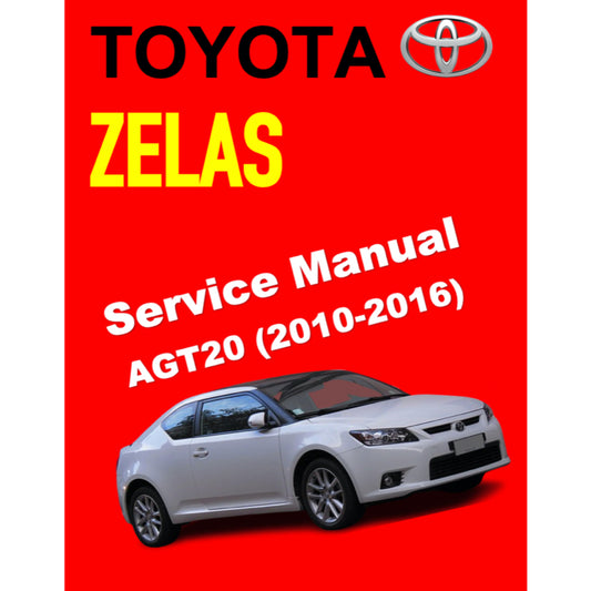 TOYOTA SCION TC ZELAS AGT20 (2010-2016) ONLINE SERVICE WORKSHOP MANUAL