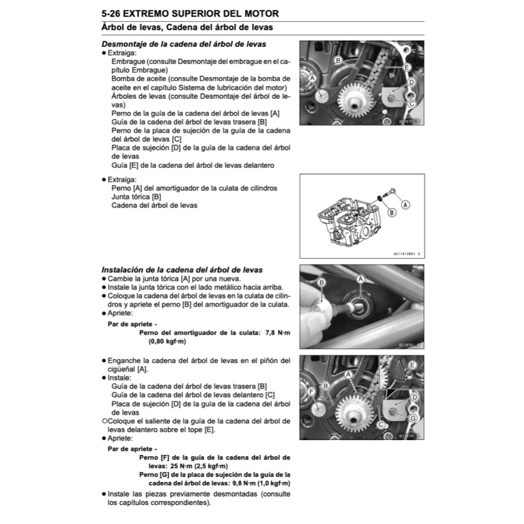 KAWASAKI Z250 SL (2014-2016) SERVICE WORKSHOP MANUAL (SPANISH LANGUAGE) + OWNER'S MANUAL+ PARTS CATALOGUE