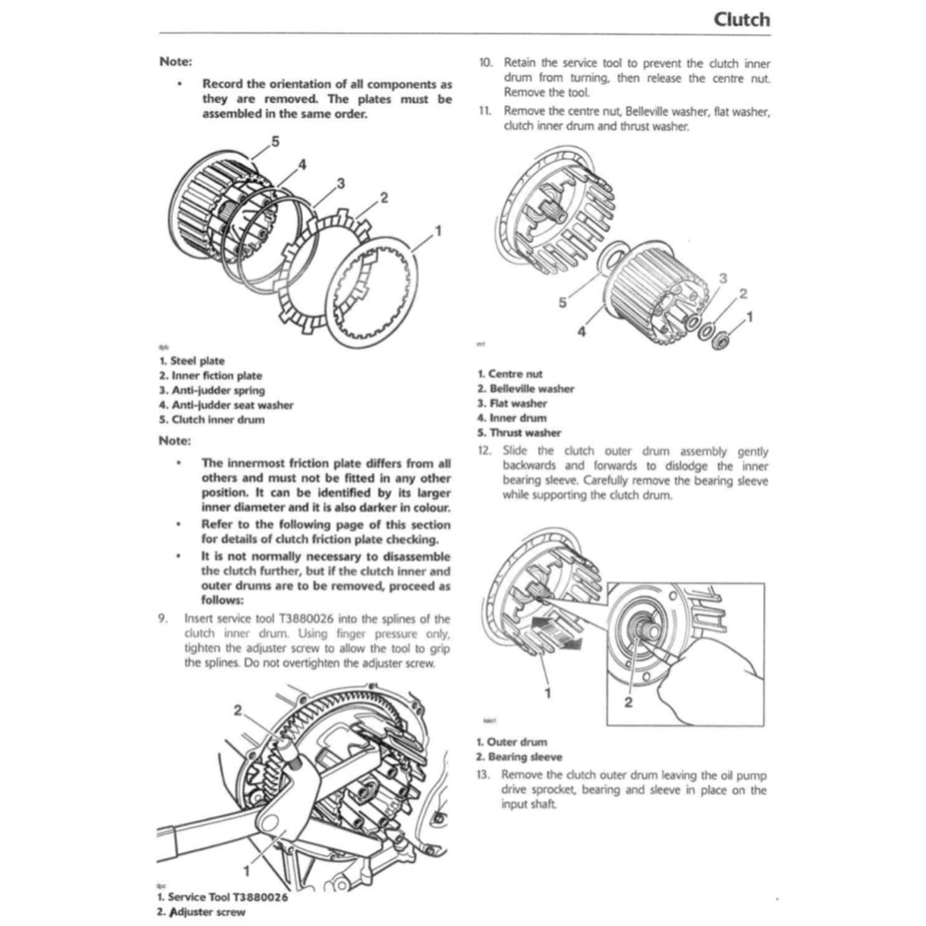 TRIUMPH DAYTONA 675 (2006-2010) SERVICE WORKSHOP MANUAL + OWNER'S MANUAL