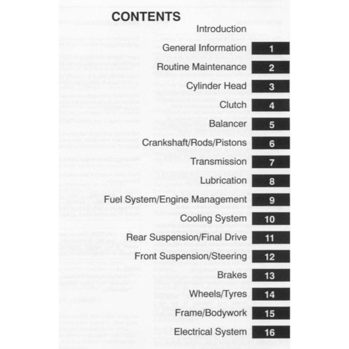 TRIUMPH SPRINT ST / RS (1999-2004) SERVICE WORKSHOP MANUAL + OWNER'S MANUAL