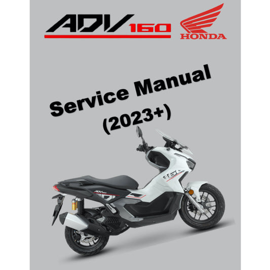 HONDA ADV160 ADV 160 (2023+) SERVICE WORKSHOP MANUAL + PARTS CATALOGUE + OWNER'S MANUAL