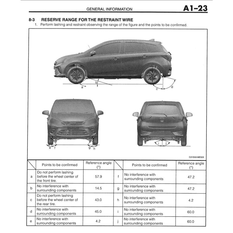 DAIHATSU SIRION M800 (2017-2021) SERVICE WORKSHOP MANUAL