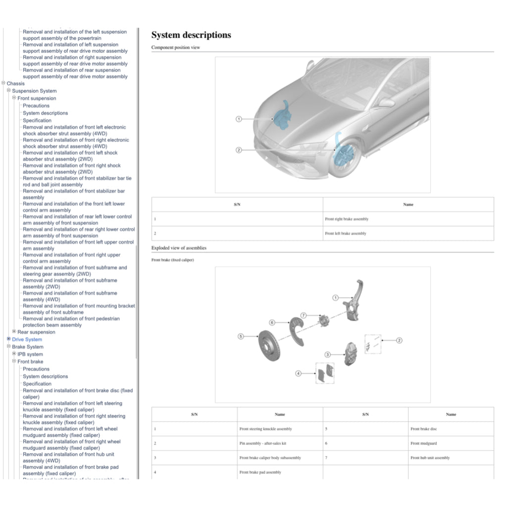 BYD SEAL EV (2022+) SERVICE WORKSHOP MANUAL