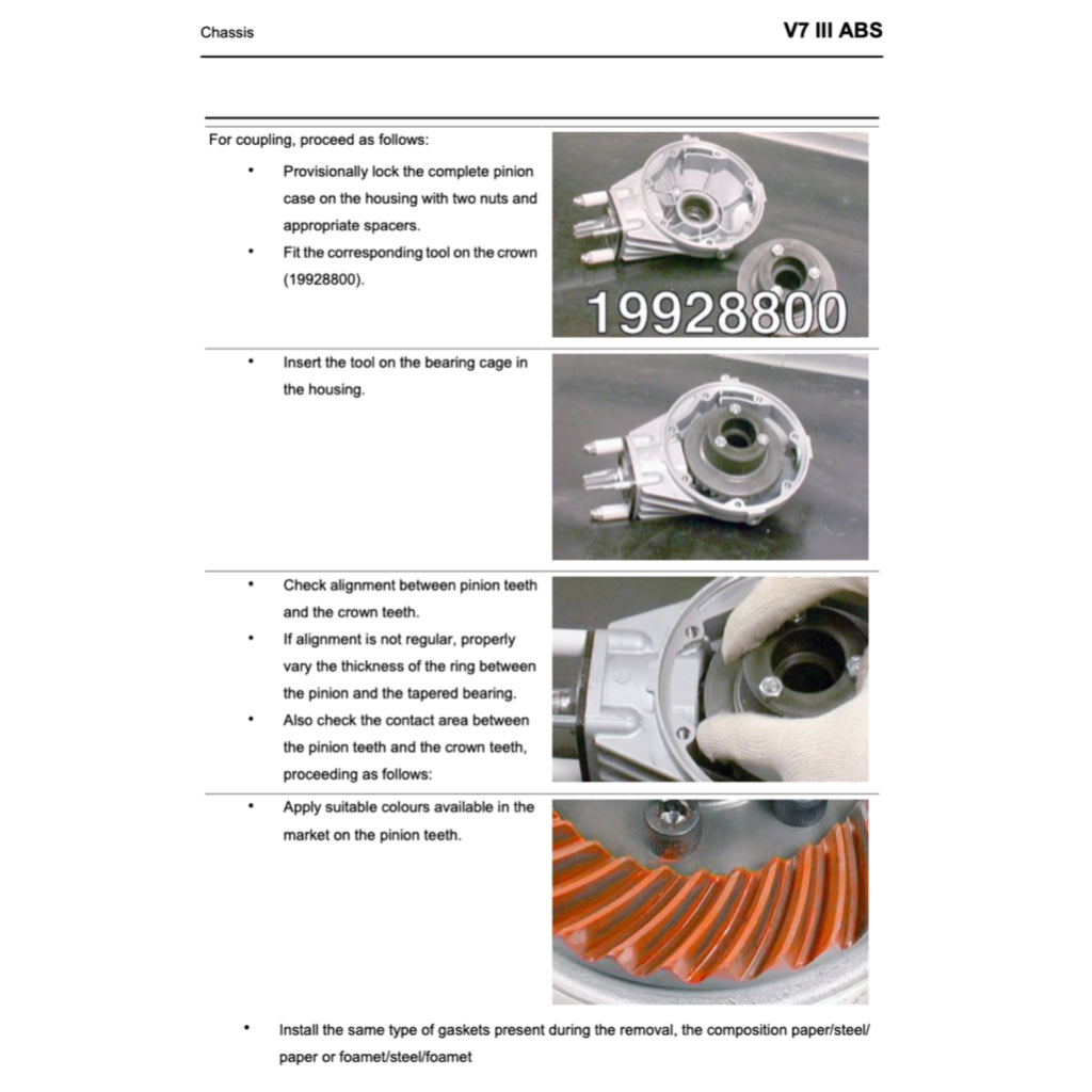 MOTO GUZZI V7 III E4 (2017-2021) SERVICE WORKSHOP MANUAL + PARTS CATALOGUE + OWNER'S MANUAL