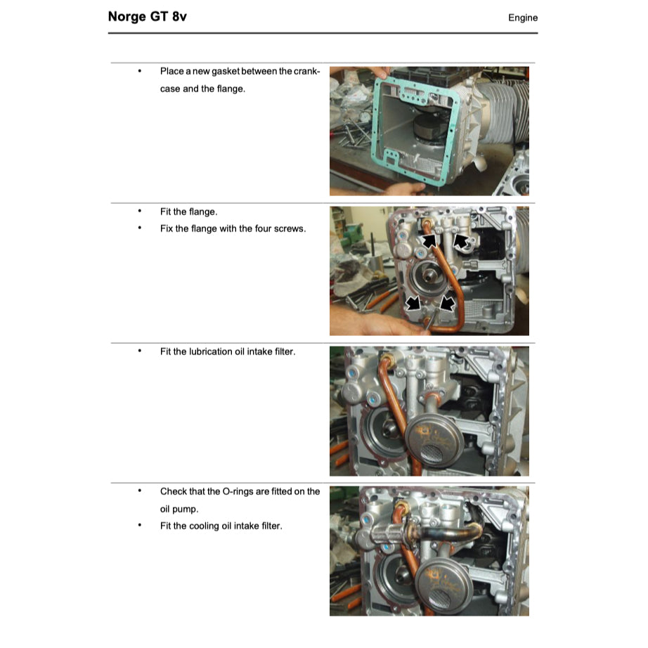 MOTO GUZZI NORGE GT 8V (2010-2013) SERVICE WORKSHOP MANUAL + PARTS CATALOGUE + OWNER'S MANUAL