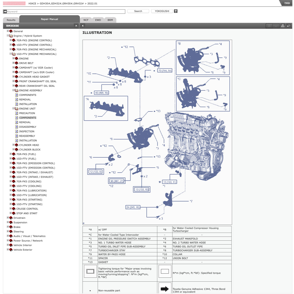 TOYOTA HIACE H300 GDH 300/320 GRH 300/320  (2019+) ONLINE SERVICE WORKSHOP MANUAL