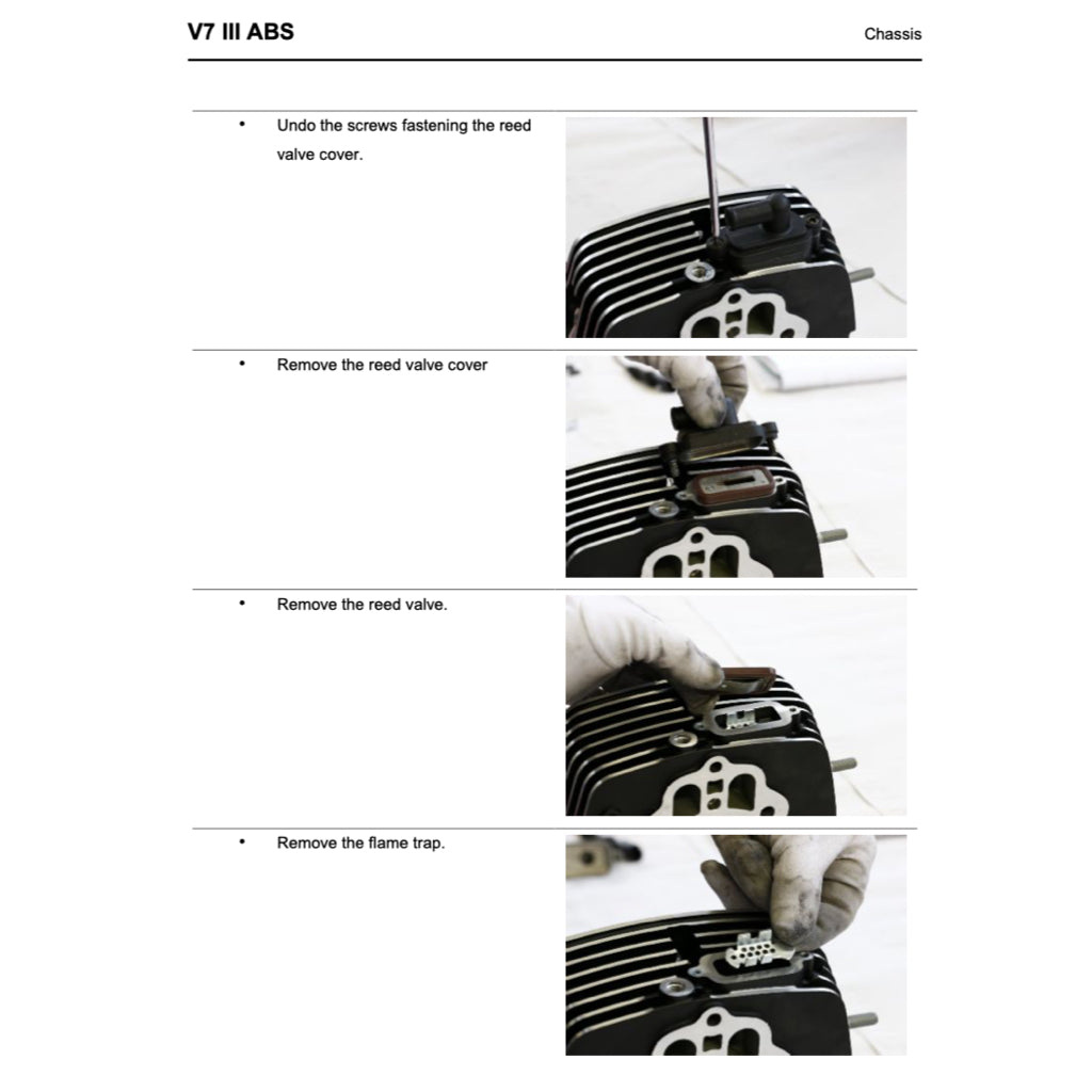 MOTO GUZZI V7 III E4 (2017-2021) SERVICE WORKSHOP MANUAL + PARTS CATALOGUE + OWNER'S MANUAL