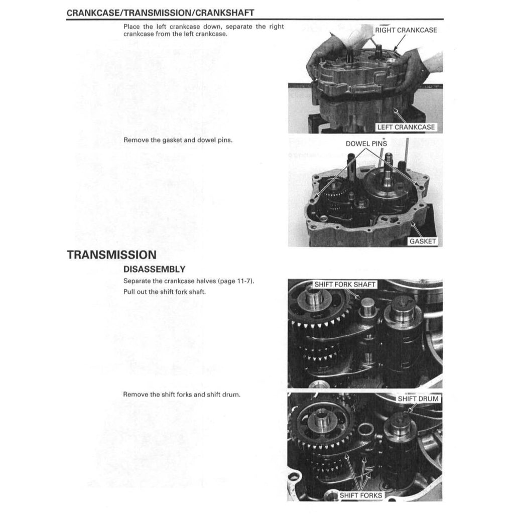 HONDA CRF230F (2003-2013) SERVICE WORKSHOP MANUAL + OWNER'S MANUAL