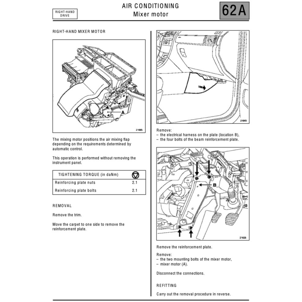 RENAUT VEL SATIS VELSATIS (2001-2009) SERVICE WORKSHOP MANUAL