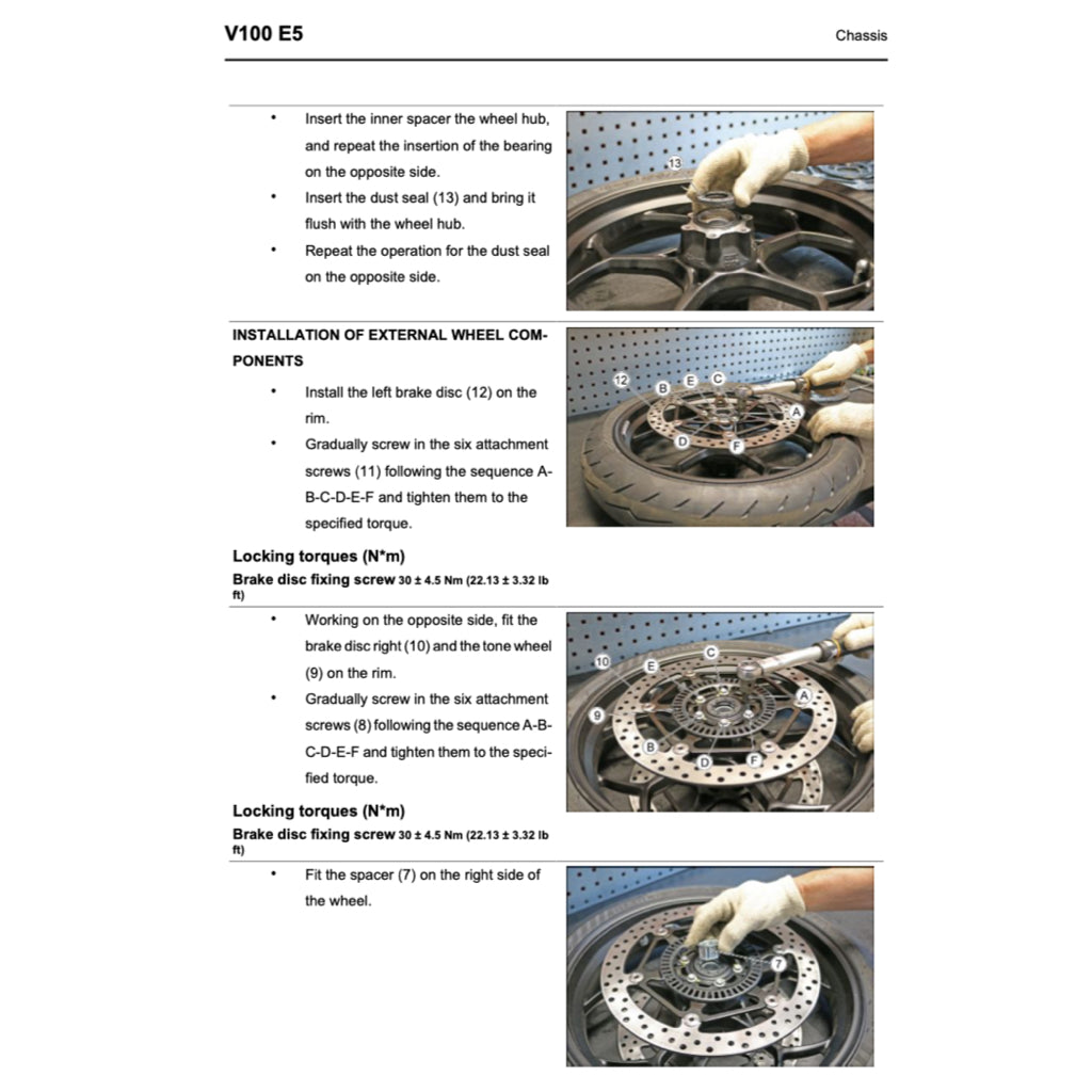 MOTO GUZZI V100 E5 MANDELLO / S 1000 (2022+) SERVICE WORKSHOP MANUAL + PARTS CATALOGUE + OWNER'S MANUAL
