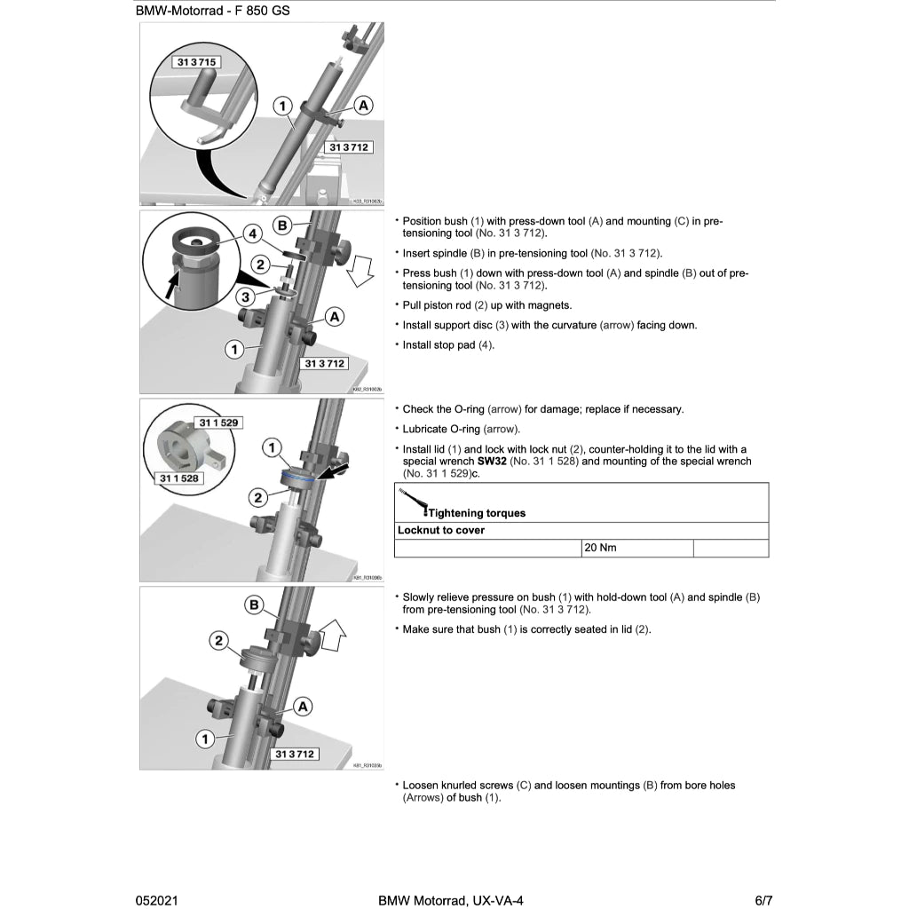 BMW F850 GS K81 (2018-2023) SERVICE WORKSHOP MANUAL + RIDER'S MANUAL