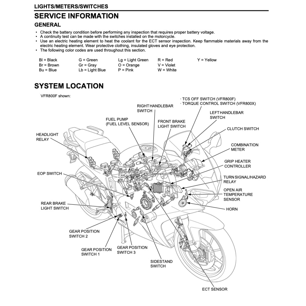 HONDA VFR800X CROSSRUNNER (2014+) SERVICE WORKSHOP MANUAL + PARTS CATALOGUE