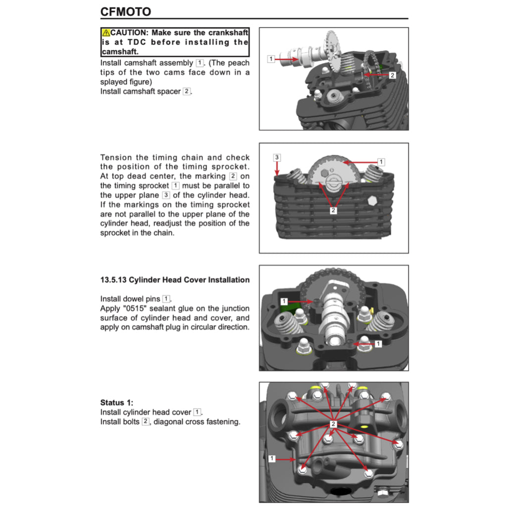 CFMOTO PAPIO XO CF125-8 (2023+) SERVICE WORKSHOP MANUAL + PARTS CATALOGUE + OWNER'S MANUAL