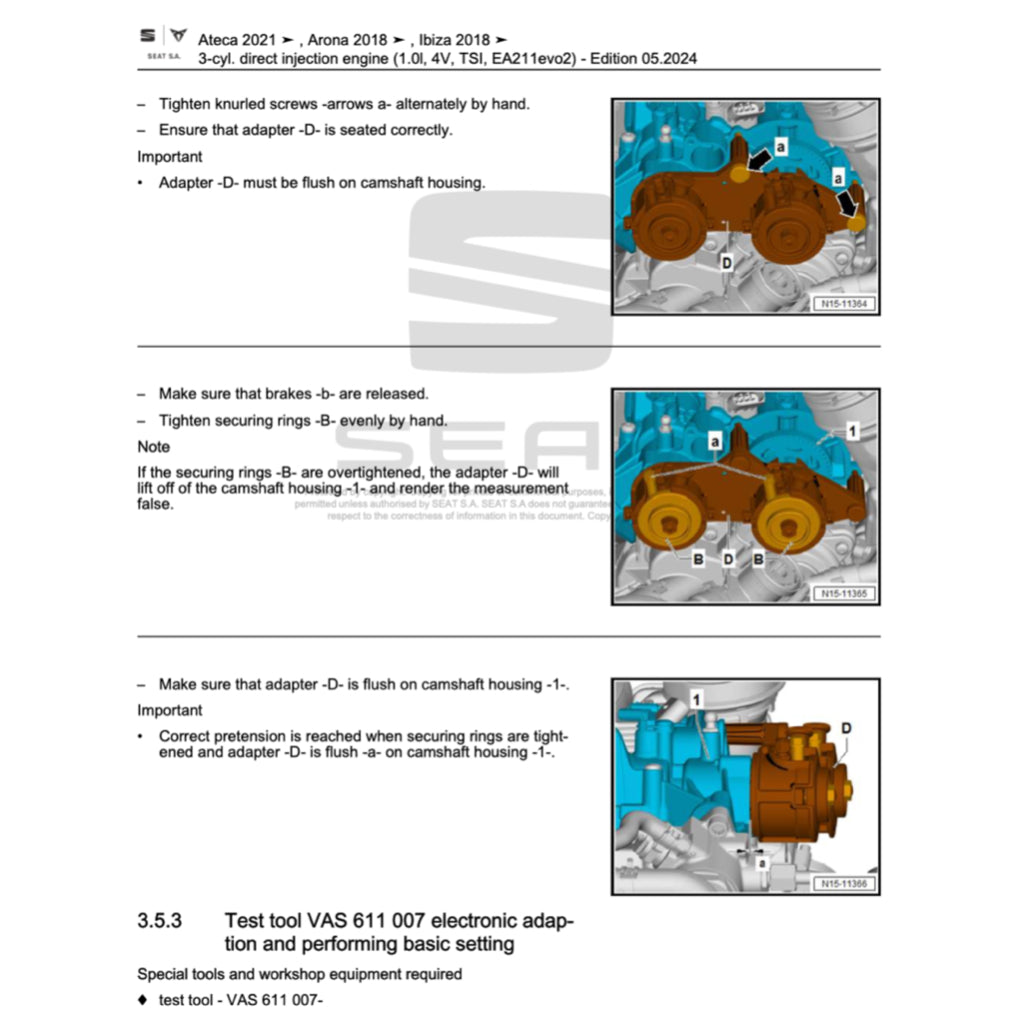 SEAT LEON 5F (2013-2020) SERVICE WORKSHOP MANUAL