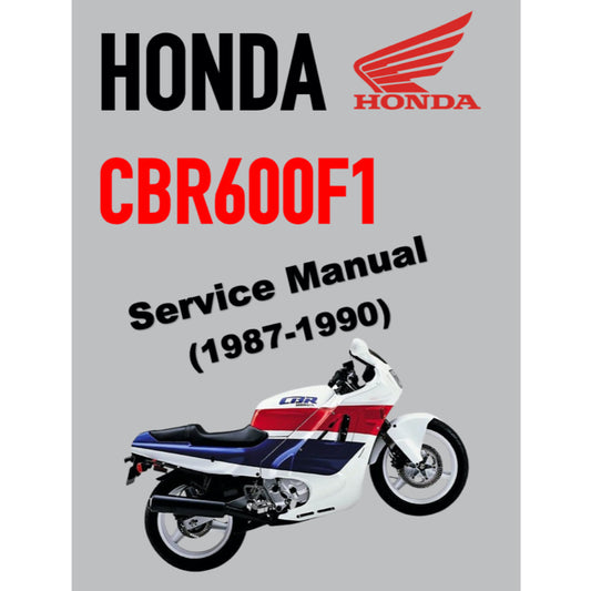 HONDA CBR600 F1 (1987-1990) SERVICE WORKSHOP MANUAL + SUPPLEMENTS K,L,M
